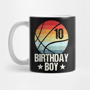 10 Year Old Basketball Player 10th Birthday Boy Tenth Bday Mug